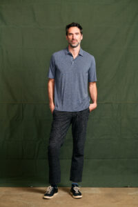 JM101 navy heather front